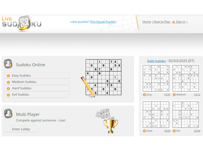 livesudoku.com