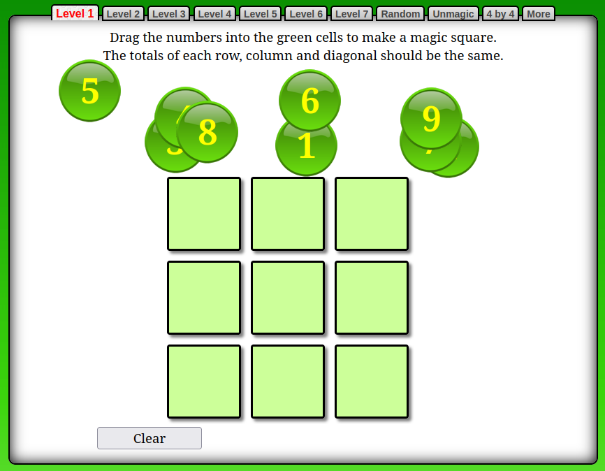 transum.org magic square
